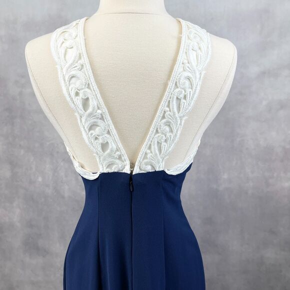 Vintage 80s Scott McClintock Maxi Dress Size 6 Formal Cocktail Sophisticated - Picture 5 of 9